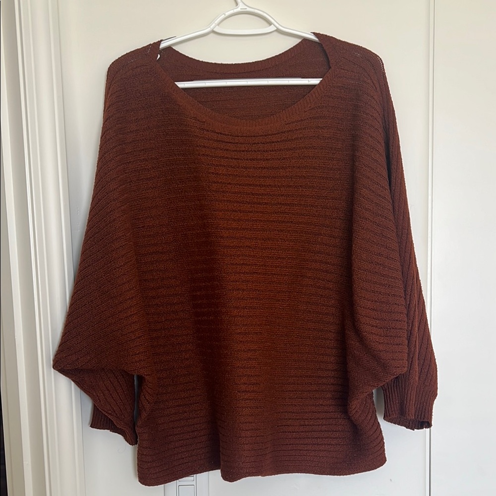 Elegant Burnt Orange Women's Sweater